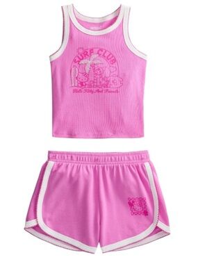 Girls Sz 8 Hello Kitty Tank & Shorts Set